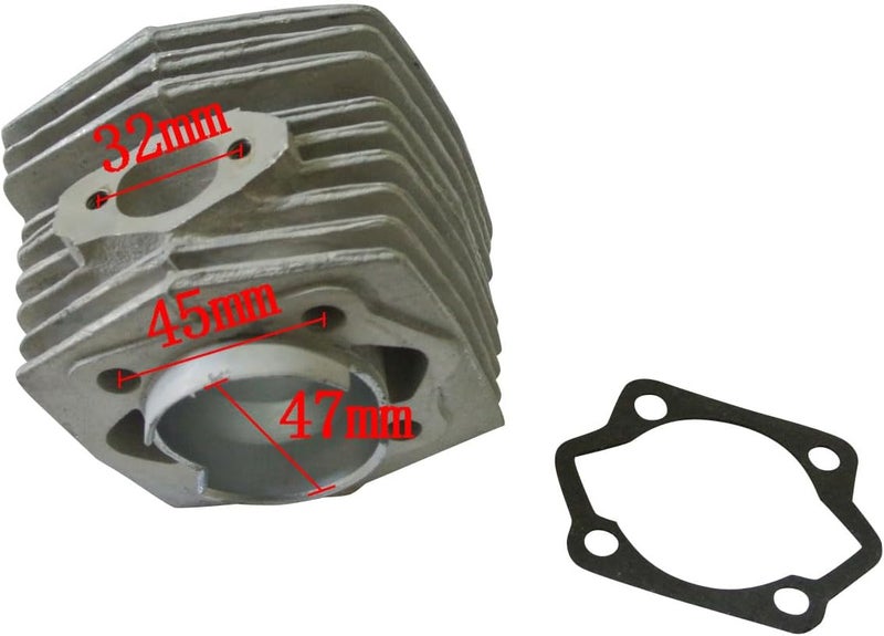 HGC طقم رأس أسطوانة 46.8 مم (1.84 بوصة) يناسب محرك دراجة نارية غازية 80cc - Image 3